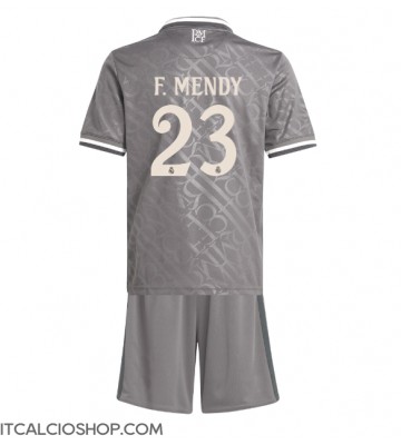 Real Madrid Ferland Mendy #23 Terza Maglia Bambino 2024-25 Manica Corta (+ Pantaloni corti)